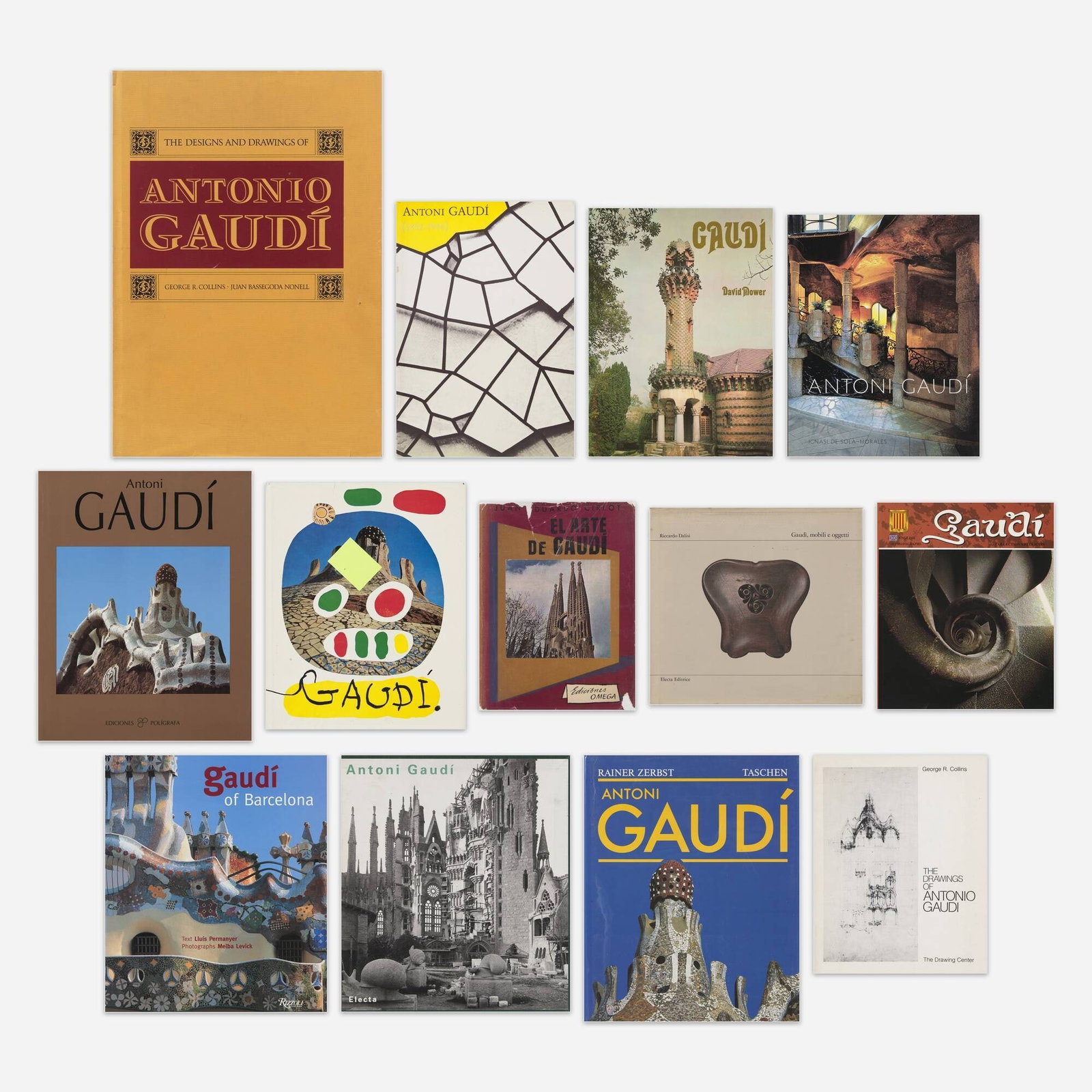 Antoni Gaudi monographs, thirteen (1 of 1)