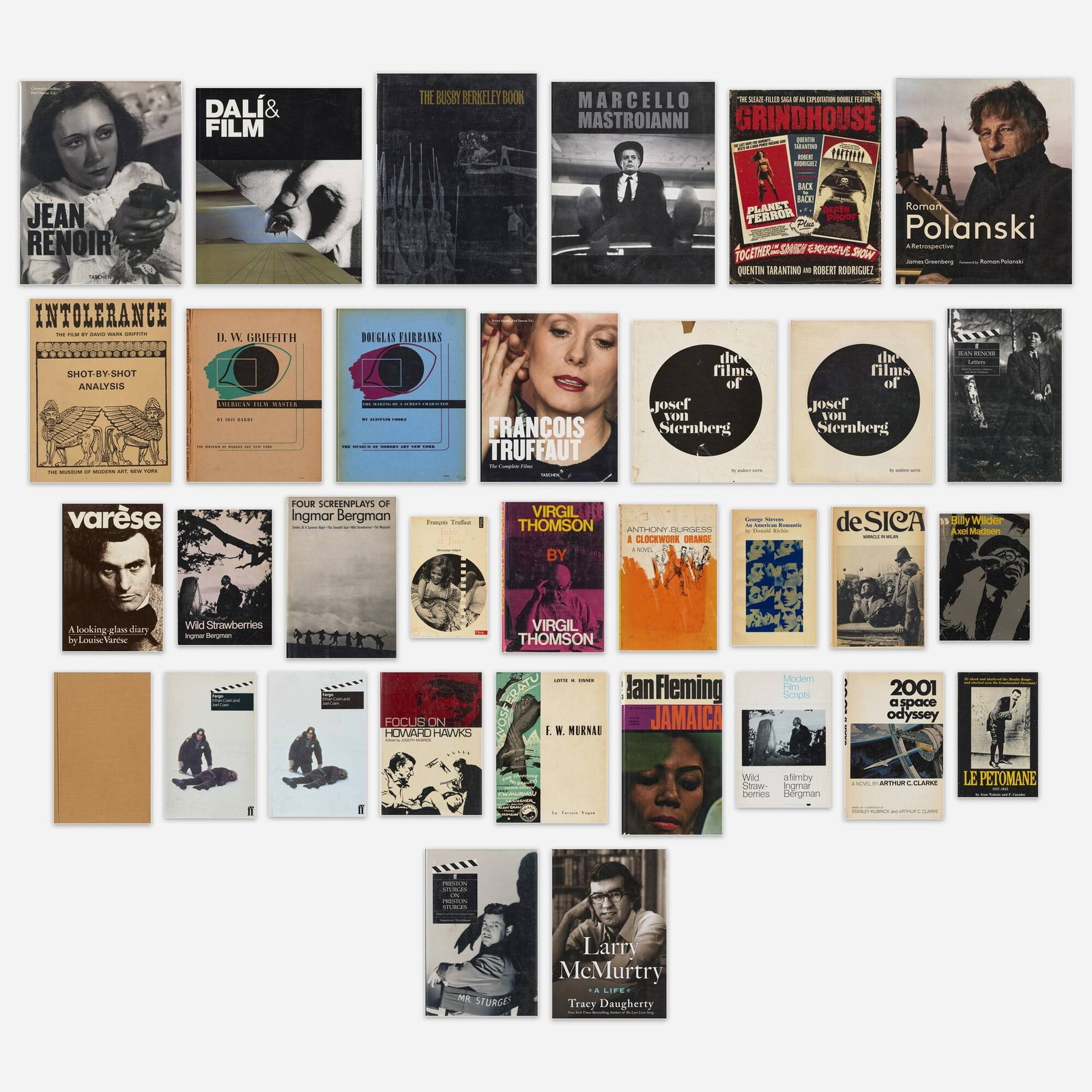 Film surveys, thirty-five: Film surveys, thirty-five bound printed paper Provenance: Collection of Michael and Gabrielle Boyd Complete Lot Details Roman Polanski: A Retrospective James Greenberg, Harry N. Abrams,