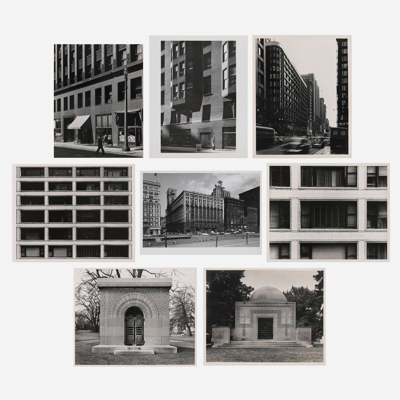 Aaron Siskind and students of the Institute of Design, Chicago, Eight works from the Louis H.: Aaron Siskind and students of the Institute of Design, Chicago Eight works from the Louis H. Sullivan project c. 1952 gelatin silver print largest: 8 h x 10 w in (20 x 25 cm) smallest: 9.5 h x 7.5 w i