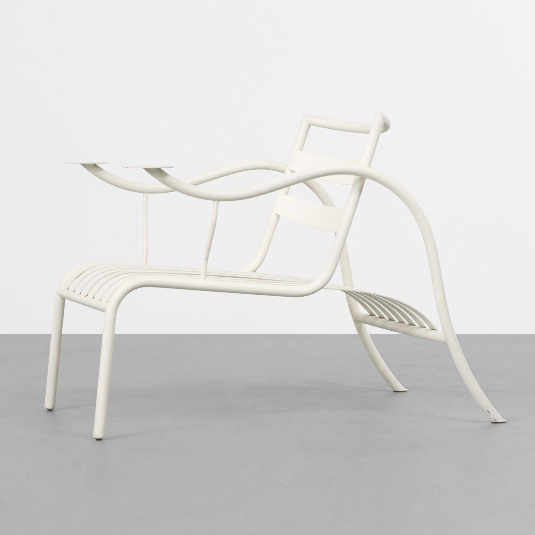 Jasper Morrison Thinking Man's chair: Jasper Morrison Thinking Man's chair Cappellini United Kingdom, 1986 enameled steel 25.25 w x 38 d x 28 h inches Provenance: Acquired from Luminaire, Chicago in 1999 by the present owner