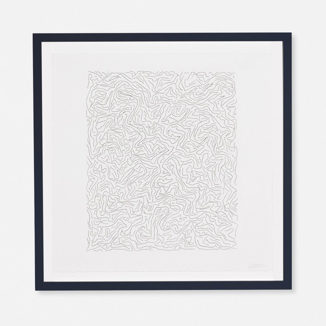 Sol LeWitt untitled (from Small Line Etchings): Sol LeWitt untitled (from Small Line Etchings) USA, 2005 etching with aquatint on paper 12.5 h x 12.5 w inches Signed and numbered to lower right 'Lewitt 6/25'. This work is number 6 from the edition