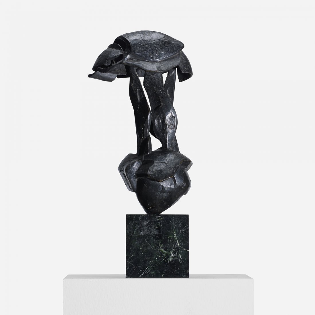 Dimitri Hadzi Helmet V: Dimitri Hadzi Helmet V USA, c. 1959 bronze 12.75 h x 7 w inches Cast signature to reverse 'A. Hadzi III/VI'. This work is number 3 from the edition of 6. Provenance: Sotheby's New York, Contemporary A