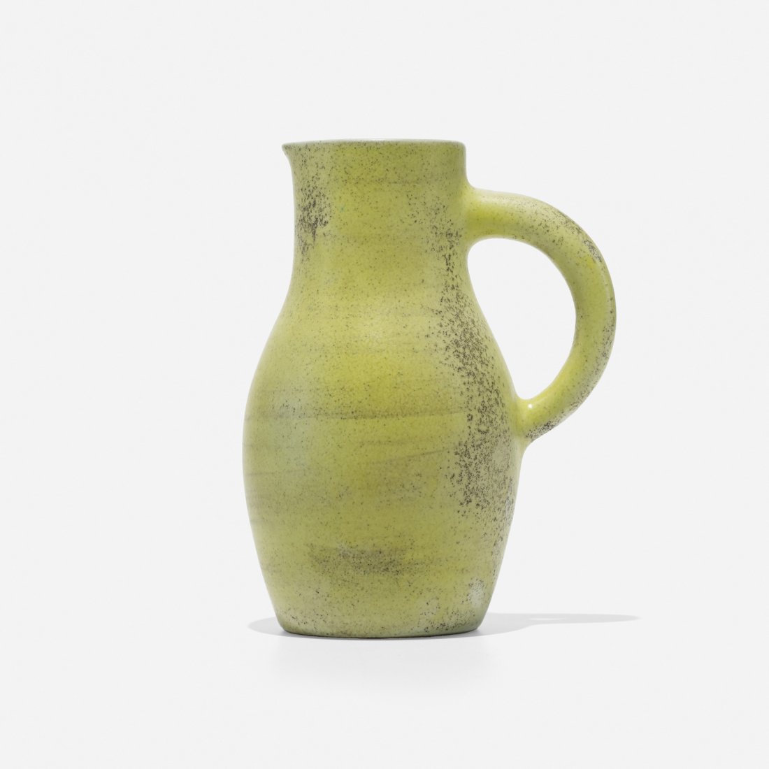 Georges Jouve pitcher: Georges Jouve pitcher France, c. 1955 glazed stoneware 5.5 w x 4.25 d x 7.5 h inches Incised signature and artist's cipher to underside: [Jouve]. Literature: Georges Jouve, Fare, ppg. 70-71 illustrate