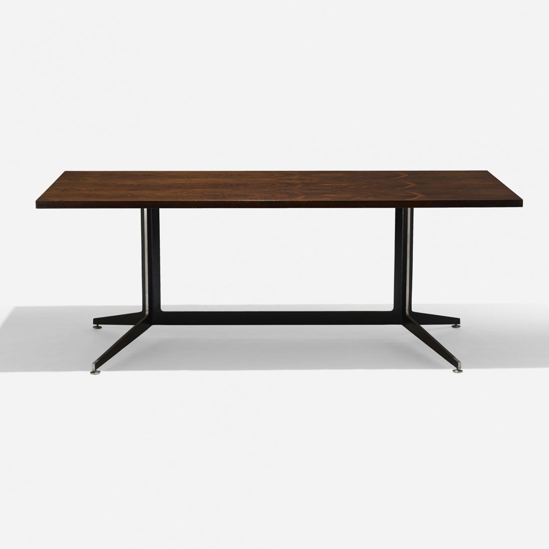 Ward Bennett desk: Ward Bennett desk Lehigh Furniture Inc. USA, c. 1955 rosewood, enameled aluminum 78 w x 36 d x 28.25 h inches