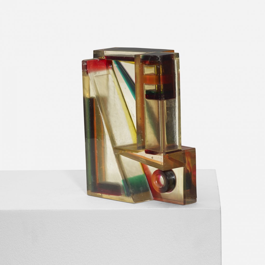 Leo Amino untitled (from the Refractional series): Leo Amino untitled (from the Refractional series) USA, 1966 cast resin 9 w x 4 d x 12 h inches This work is unique. Incised signature and date to underside: [L.A. 6 66]. Literature: Leo Amino Sculptur