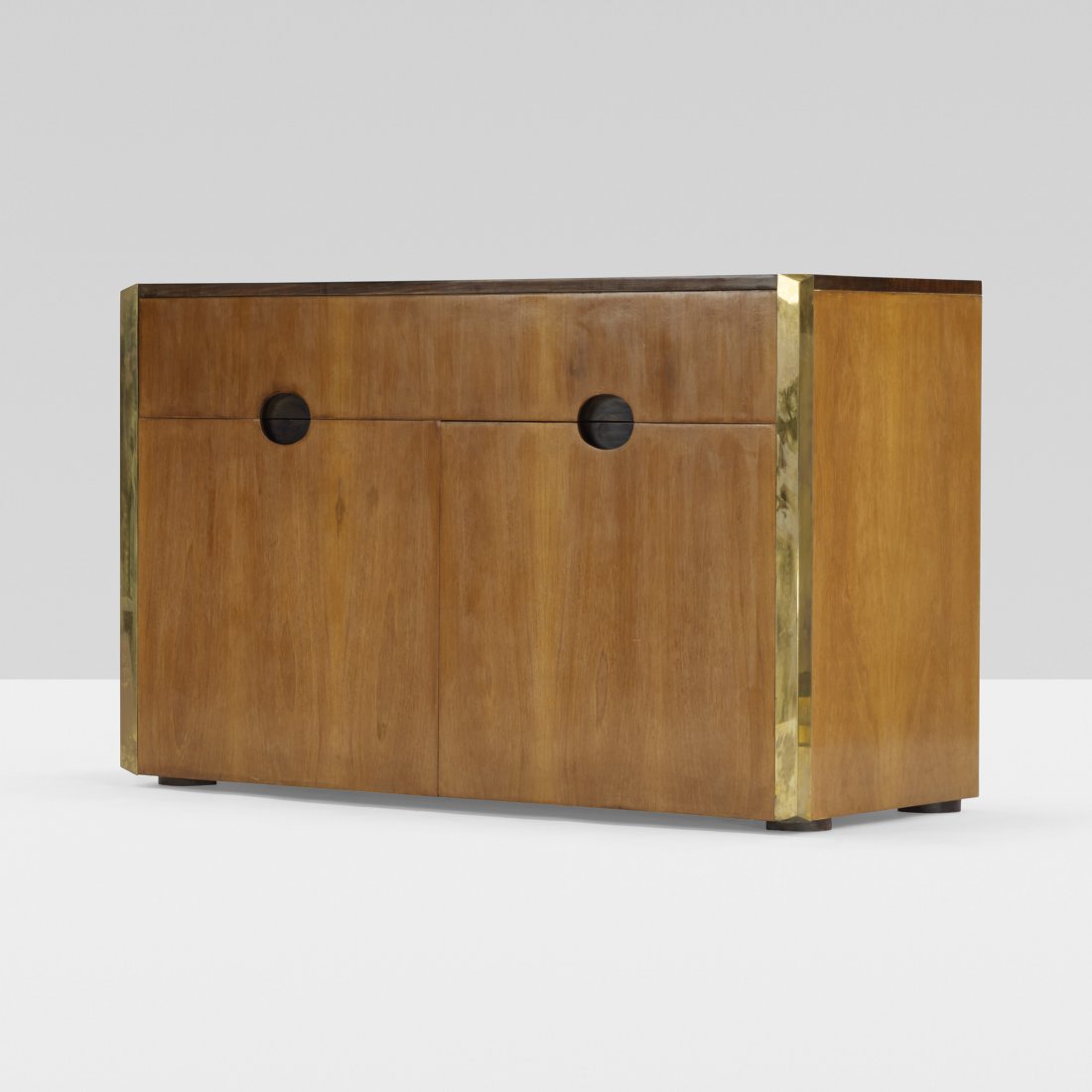 Luigi Caccia Dominioni Mb 3 cabinet: Luigi Caccia Dominioni Mb 3 cabinet Azucena Italy, 1961 jacaranda, beech, brass 47.25 w x 18.5 d x 29.5 h inches Cabinet features one drawer above two doors concealing a single adjustable shelf. Liter