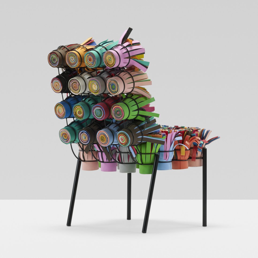 Fernando and Humberto Campana Sushi III chair: Fernando and Humberto Campana Sushi III chair Estudio Campana Brazil, 2002 rubber, Ethylene vinyl acetate, enameled steel 20.5 w x 30 d x 36 h inches This work is from the edition of thirty-five. Lite