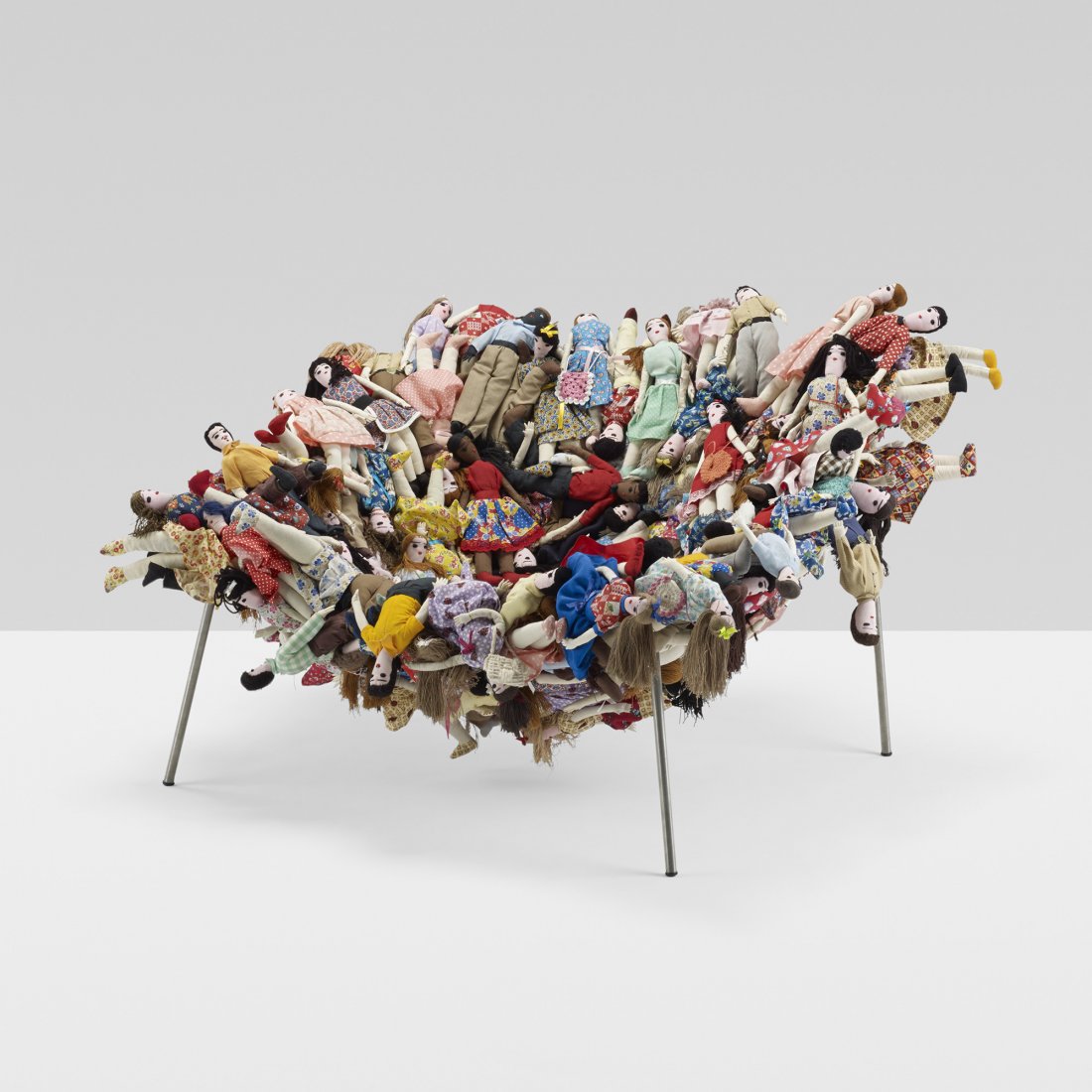 Fernando and Humberto Campana MultidÃ£o chair: Fernando and Humberto Campana MultidÃ£o chair Estudio Campana Brazil, 2002 ready-made dolls, stainless steel 44 w x 42 d x 28 h inches This work is number three from the edition of thirty-five. Embr