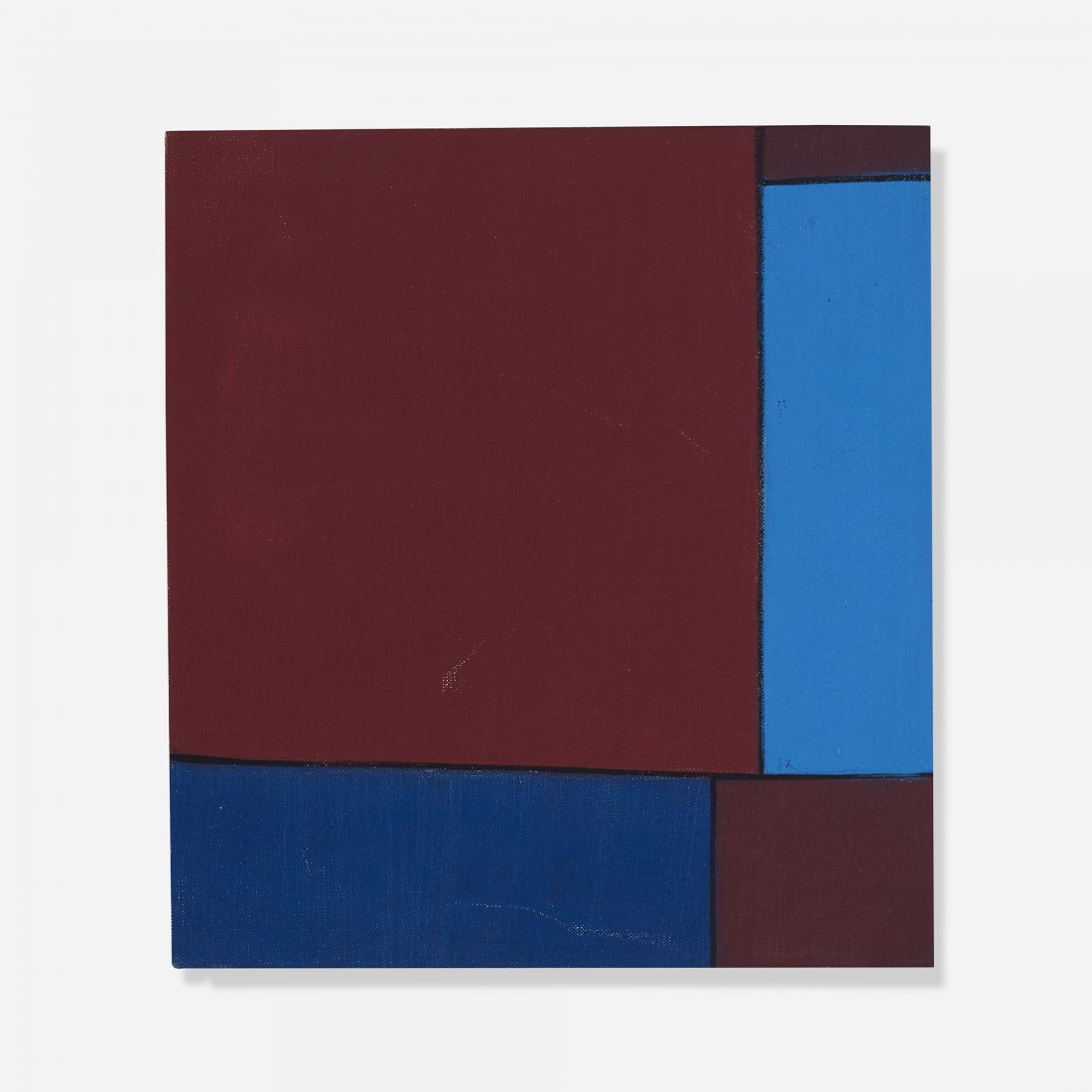 Ludwig Sander Untitled: Ludwig Sander Untitled USA, 1965 oil on canvas 12 h x 11 w inches Signed and dated to reverse 'LS 203 Sander 1965'.