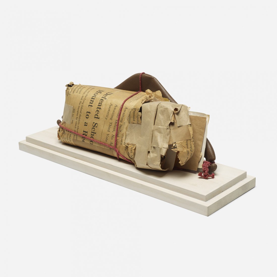 Ray Johnson Untitled (Ed Plunkett): Ray Johnson Untitled (Ed Plunkett) USA mixed media 9 h x 20.5 w inches Stamped to edge 'New York City Correspondence School of Chicago' and 'Juin 69'. Inscribed 'Ed Plunkett'. Provenance: Collection o