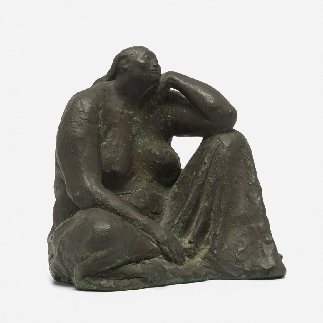 Francisco Zúñiga Seated Juchiteca: Francisco Zúñiga Seated Juchiteca Mexico, 1967 bronze 11 h x 11.5 w inches Incised signature, number and date to reverse 'Zuniga II/III 1947'. This work is number 2 from the edition of 3. Provenance