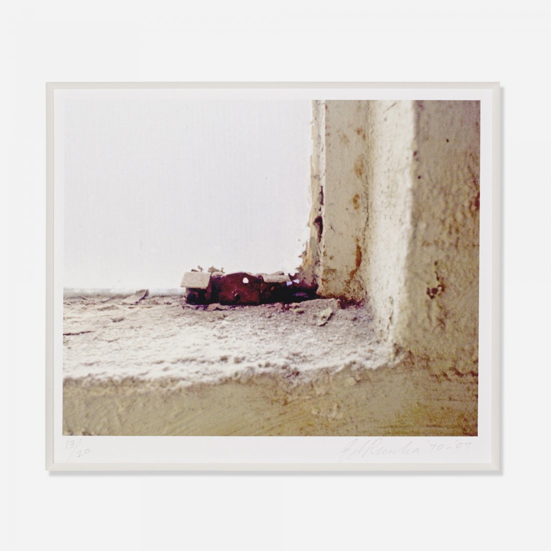 Ruscha Little Mexican Church on a Windowsill: Edward Ruscha Little Mexican Church on a Windowsill USA, 1970/2007 c-print 6.5 h x 8 w inches Signed, numbered and dated to margin 'Ed Ruscha 13/20 70-07'. This work is number 13 from the edition of 2