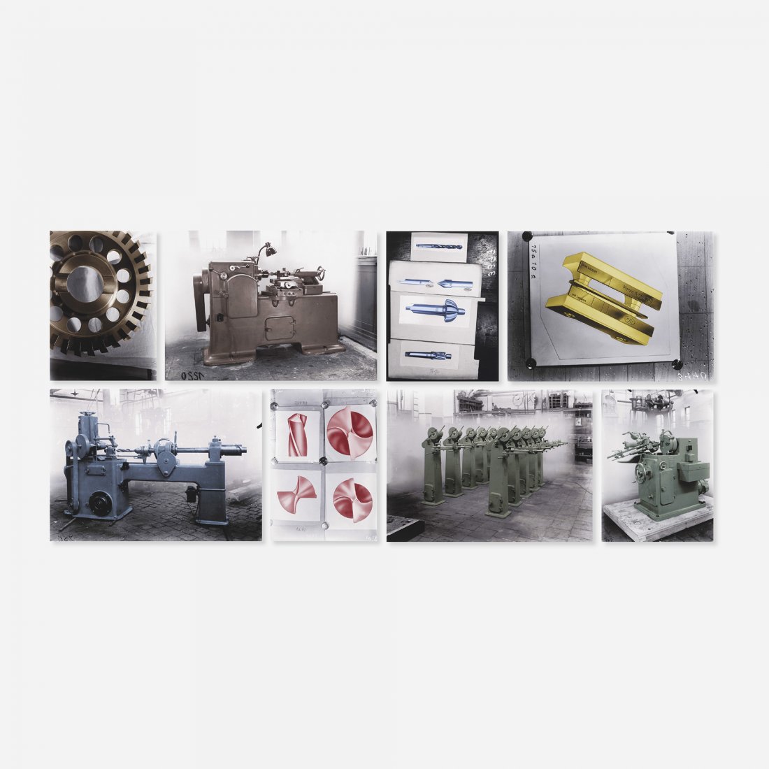 Thomas Ruff Maschinen (portfolio of eight works): Thomas Ruff Maschinen (portfolio of eight works) Germany, 2005 digital pigment prints on paper 13.5 h x 10 w inches Signed and numbered to reverse of each work 'Thomas Ruff 13/30'. Each work is number