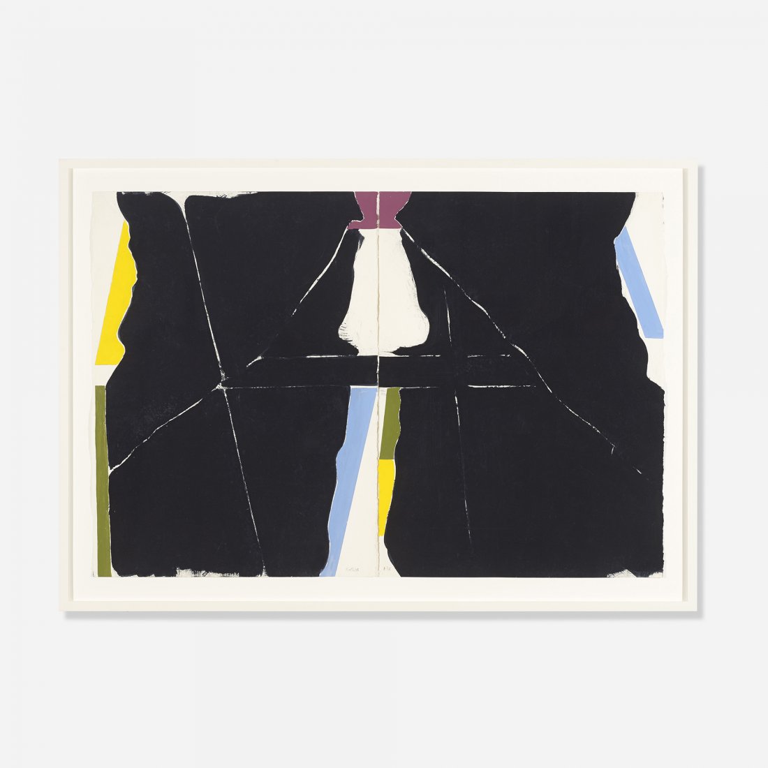Jack Roth Untitled: Jack Roth Untitled USA, 1978 gouache and pencil on paper 44 h x 30 w inches This work is comprised of two sheets of paper; signed and dated to lower edge of each sheet 'Roth 78'. Provenance: Estate of