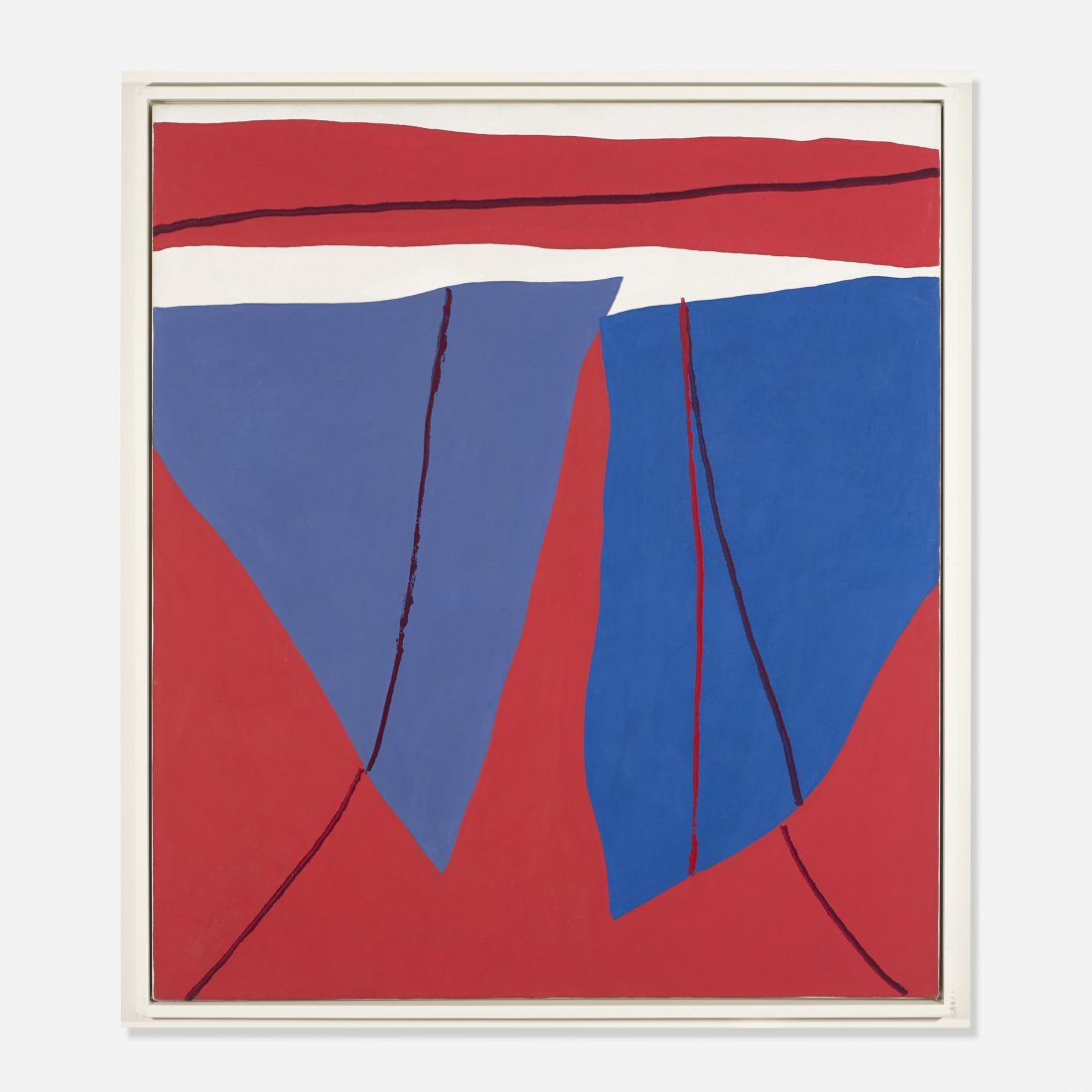 Raymond Parker Untitled: Raymond Parker Untitled USA, 1984 acrylic on canvas 48 h x 42 w inches Signed and dated to reverse 'Raymond Parker 1984 Spring'. Provenance: Collection of Peter Grippe | Private collection