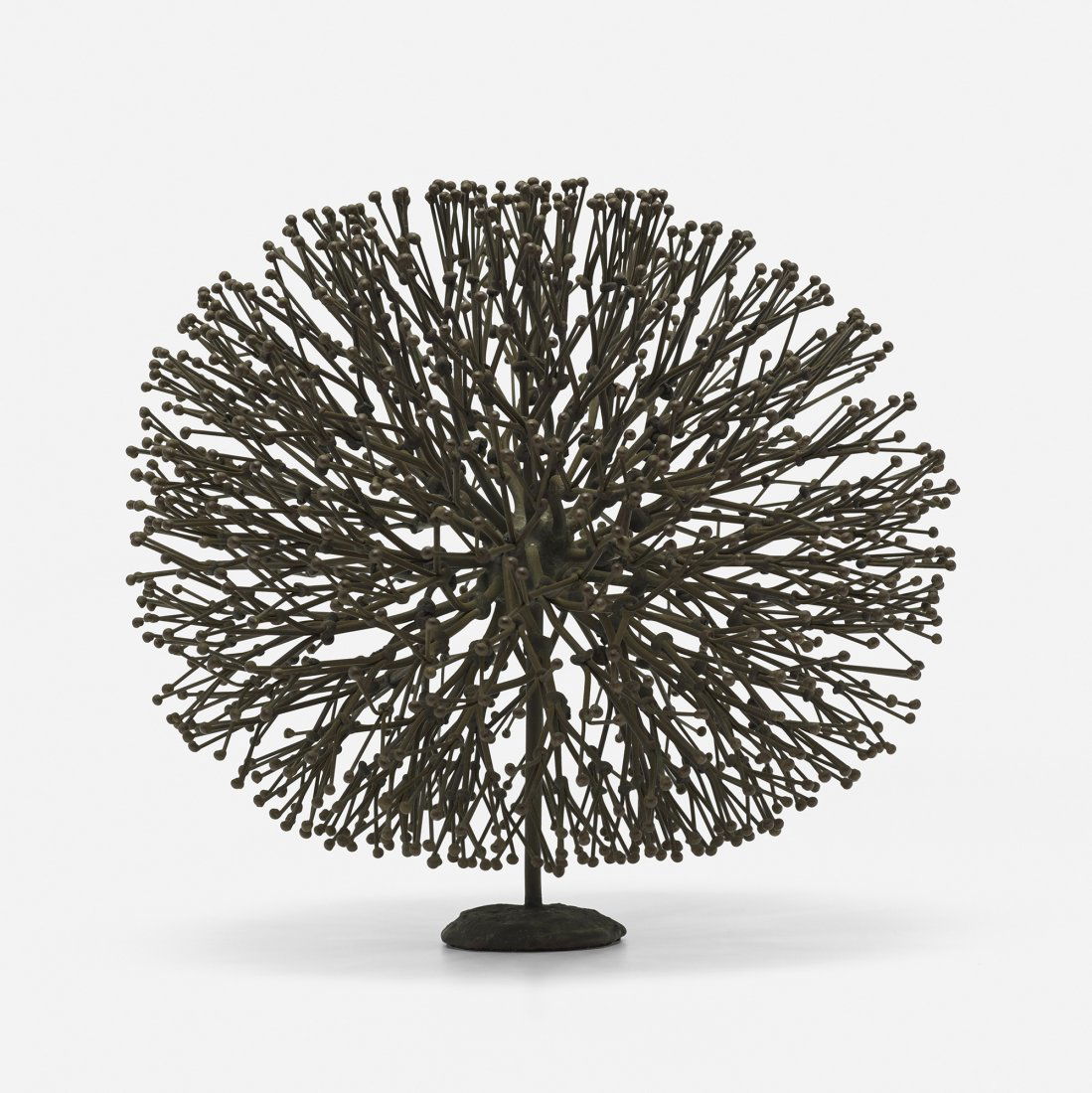 Harry Bertoia untitled (Bush Form): Harry Bertoia untitled (Bush Form) USA, c. 1965 welded copper and bronze with applied patina 11.5 dia x 11.25 h inches Sold with a title of authentication from Bertoia Studio. Provenance: Acquired dir