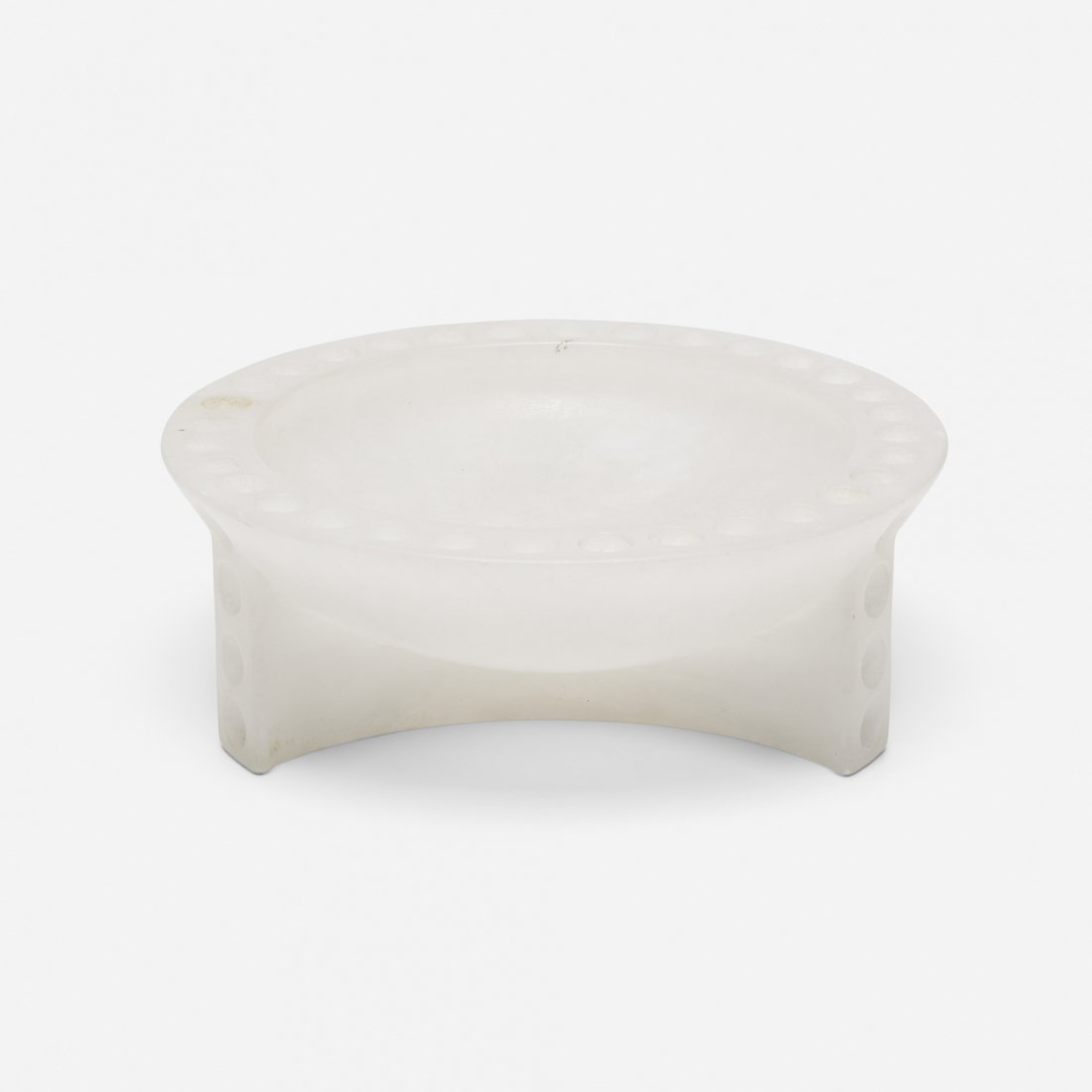 Angelo Mangiarotti bowl: Angelo Mangiarotti bowl Societa Cooperativa Artieri dell'Alabastro Italy, 1981 carved alabaster 11.75 dia x 4.25 h inches Literature: Angelo Mangiarotti: Complete Works, Burkhardt, ppg. 314-317 illust