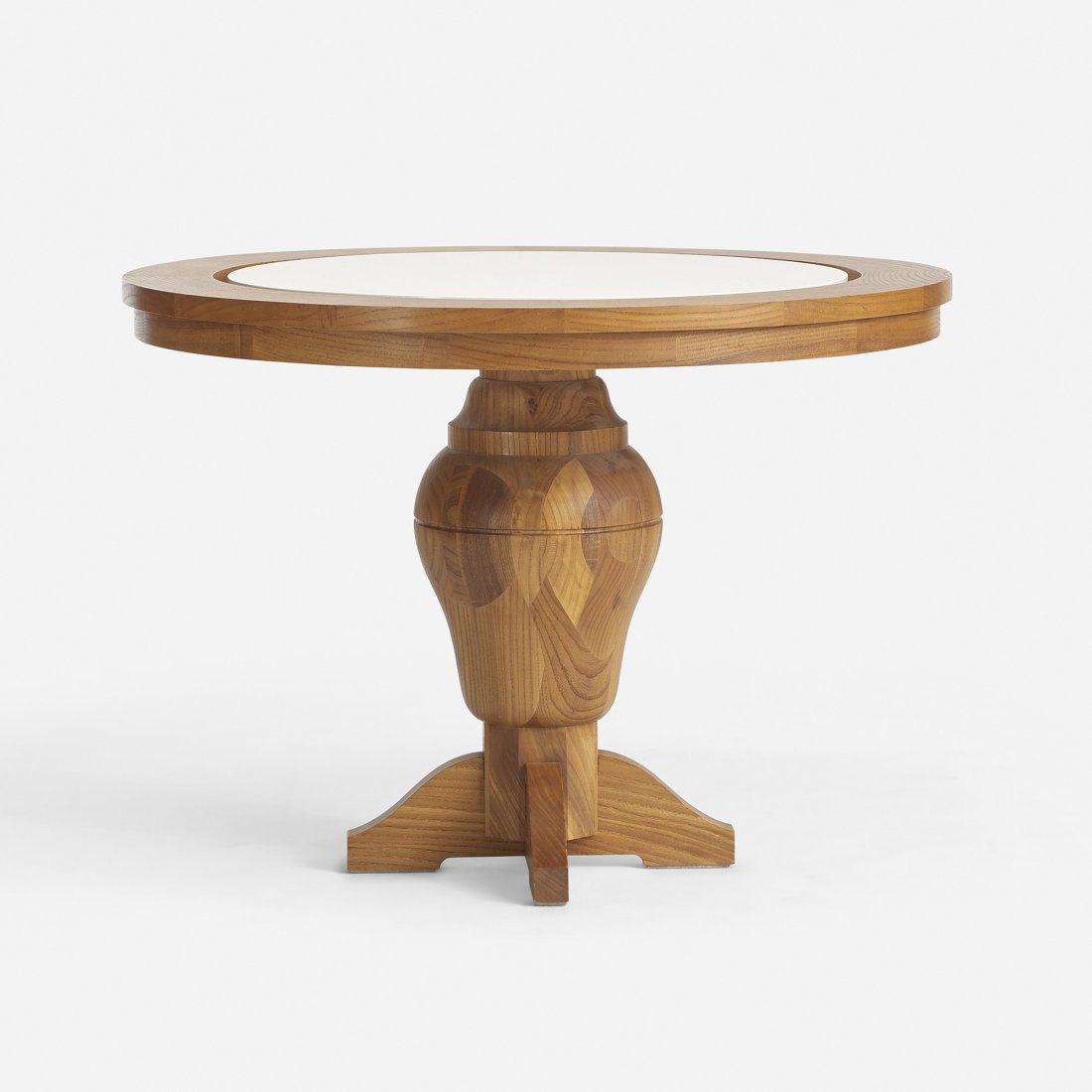 Roy McMakin tea table: Roy McMakin tea table for the Young residence, Chicago Domestic Furniture Company USA, 1999 ash, lacquered wood 36 dia x 26 h inches Provenance: Collection of Donald and Shirley Young, Chicago