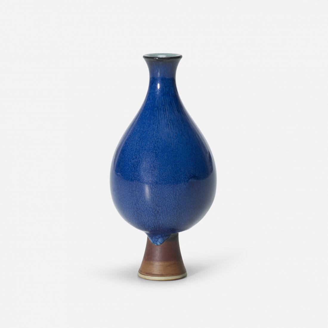 Wilhelm Kage Farsta vase: Wilhelm Kage Farsta vase Gustavsberg Sweden, c. 1950 glazed earthenware 2.25 dia x 4.75 h inches Incised signature and studio mark to underside: [Kage Farsta Gustavsberg Studio].