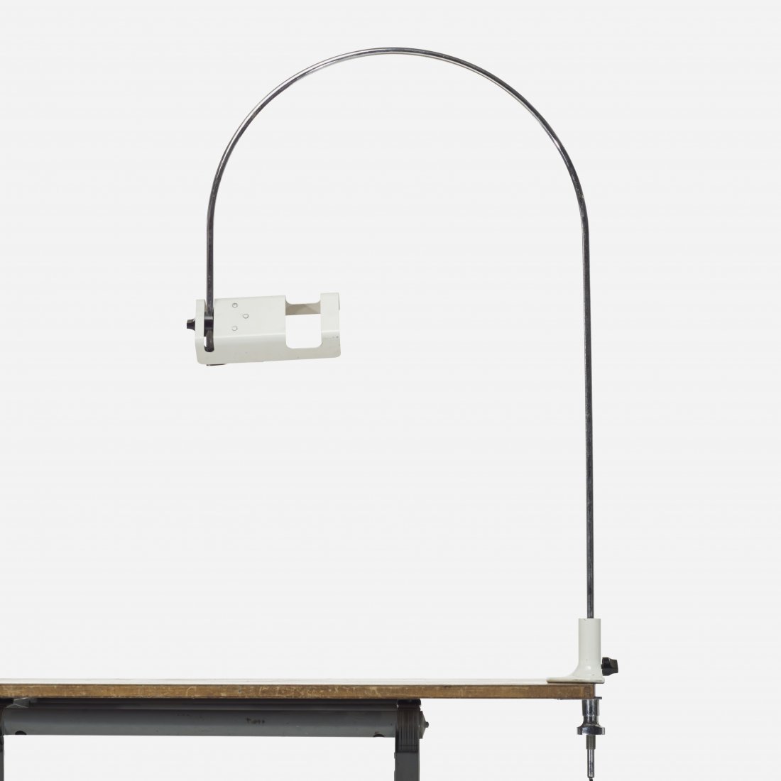 Joe Colombo Spider task lamp: Joe Colombo Spider task lamp O-Luce Italy, 1965 enameled aluminum, chrome-plated steel 33.5 w x 5.5 d x 39.75 h inches