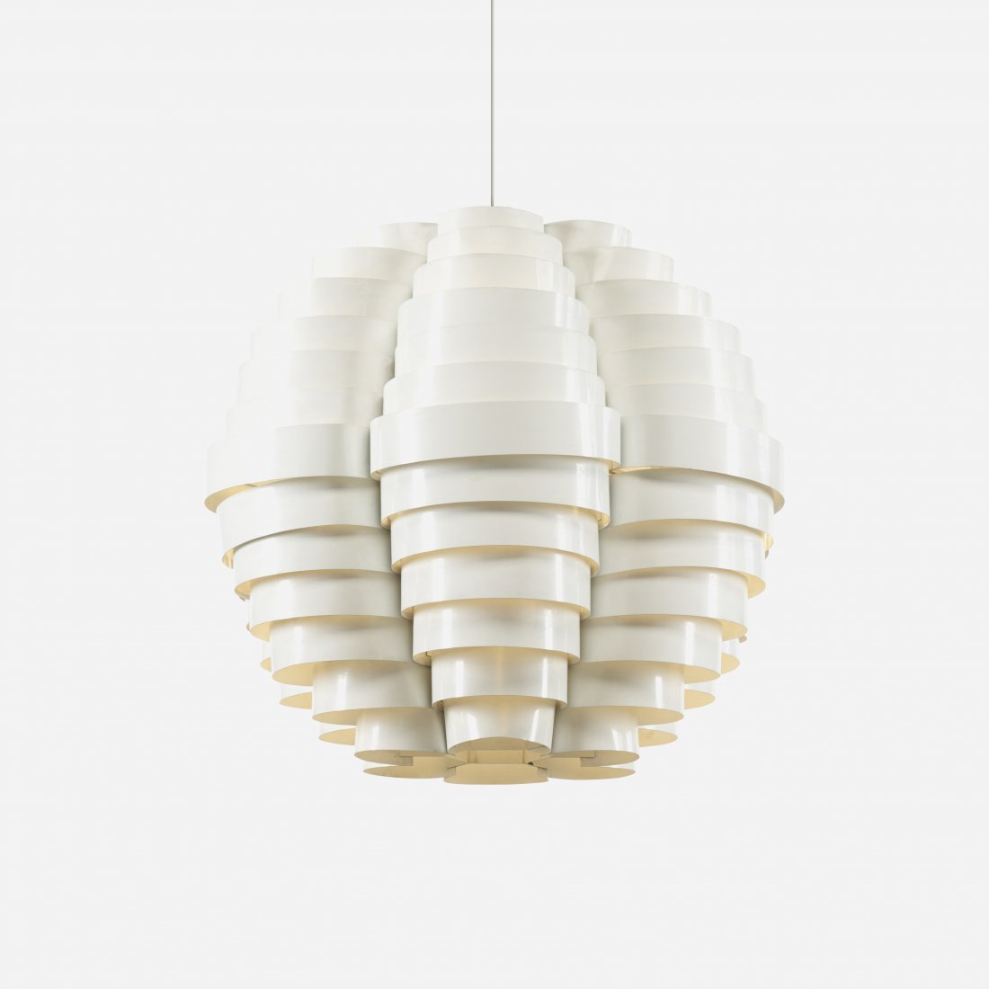 Elio Martinelli Tornado ceiling lamp: Elio Martinelli Tornado ceiling lamp Martinelli Luce Italy, c. 1965 enameled steel and aluminum 25 dia x 21 h inches