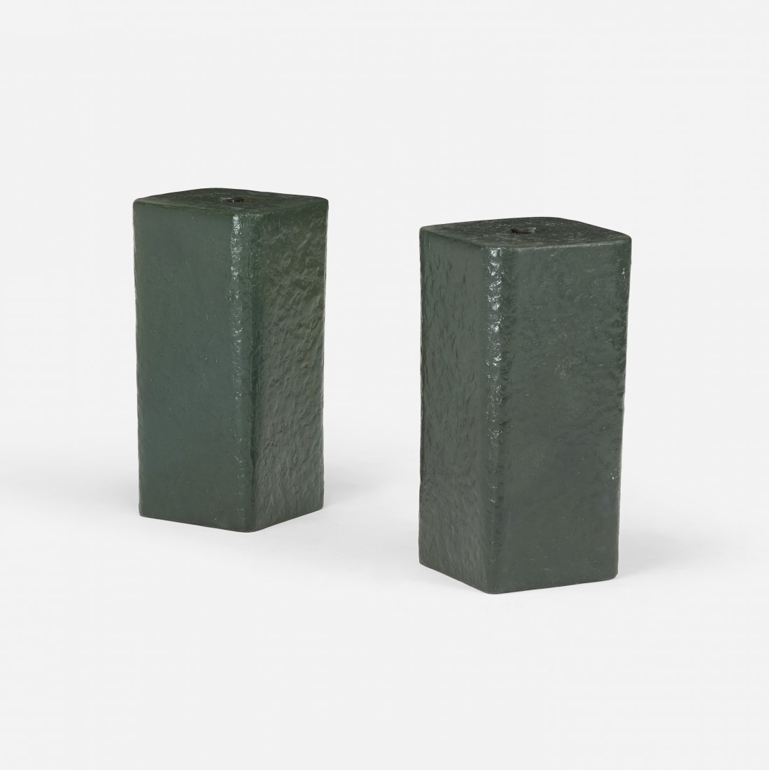 Gaetano Pesce pair of stools: Gaetano Pesce pair of stools for TBWA/Chiat/Day, New York Italy, 1994 resin, steel 8.75 w x 8.75 d x 17.75 h inches Literature: Gaetano Pesce, Bartolucci, ppg. 84-87 illustrate and discuss project Tim