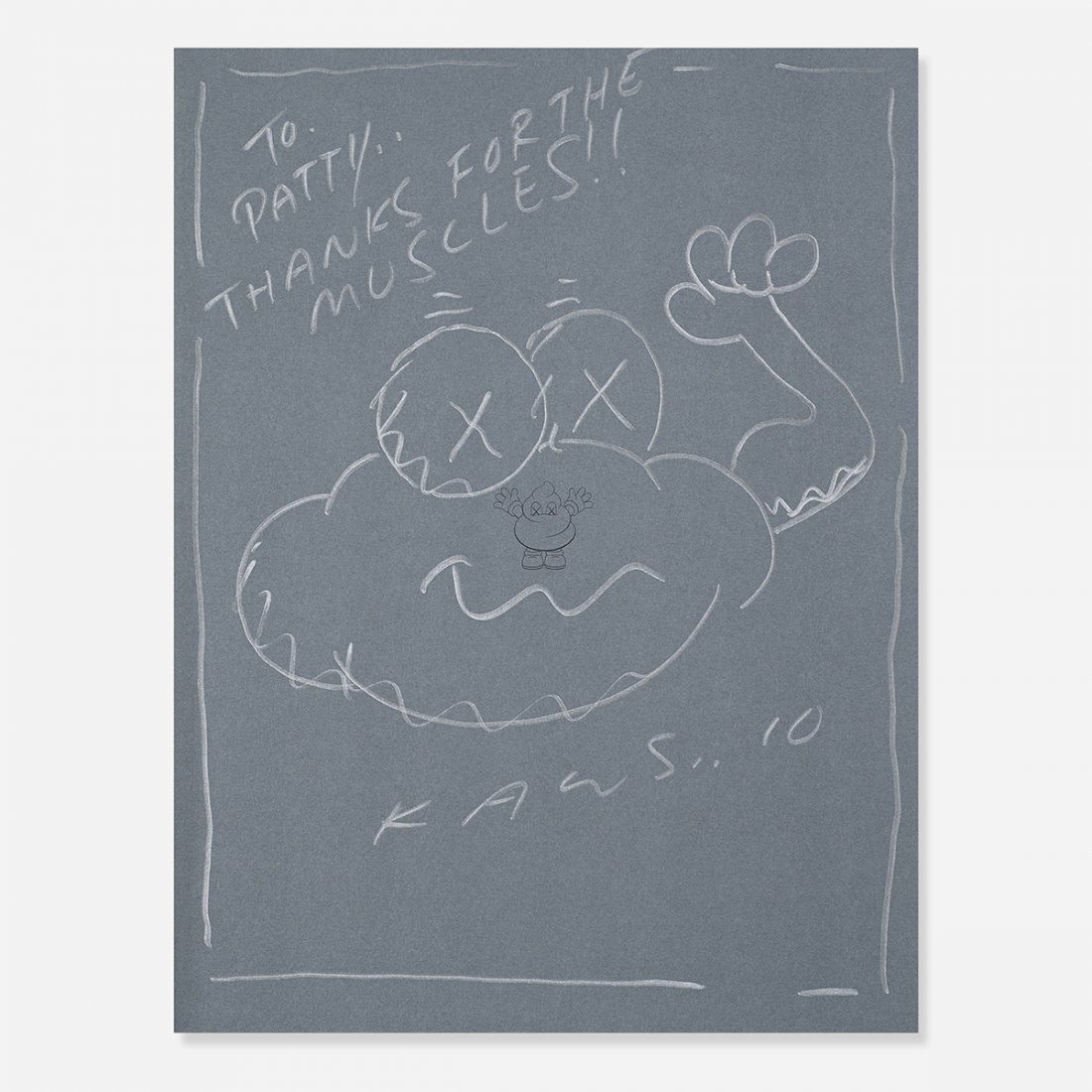 KAWS (Brian Donnelly) Untitled: KAWS (Brian Donnelly) Untitled USA, 2010 ink on paper 11 h x 8.5 w inches Inscribed by the artist and signed and dated to lower edge 'K.A.W.S. 10'.