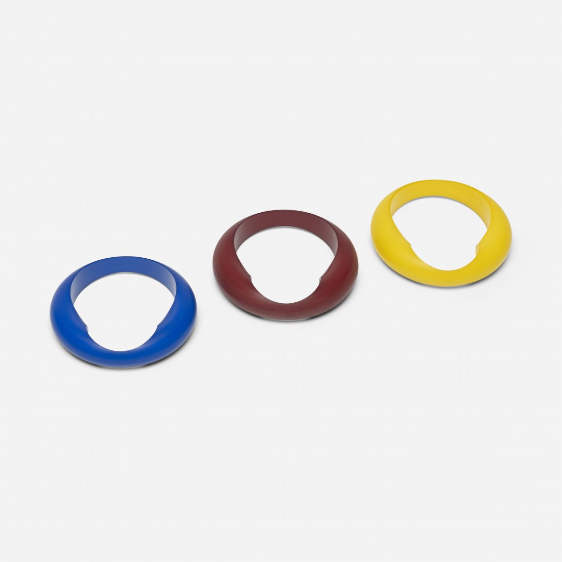 Gijs Bakker Shot bracelets, set of three: Gijs Bakker Shot bracelets, set of three Chi ha paura Foundation The Netherlands, c. 1997 nylon 3.25 dia x .75 h inches