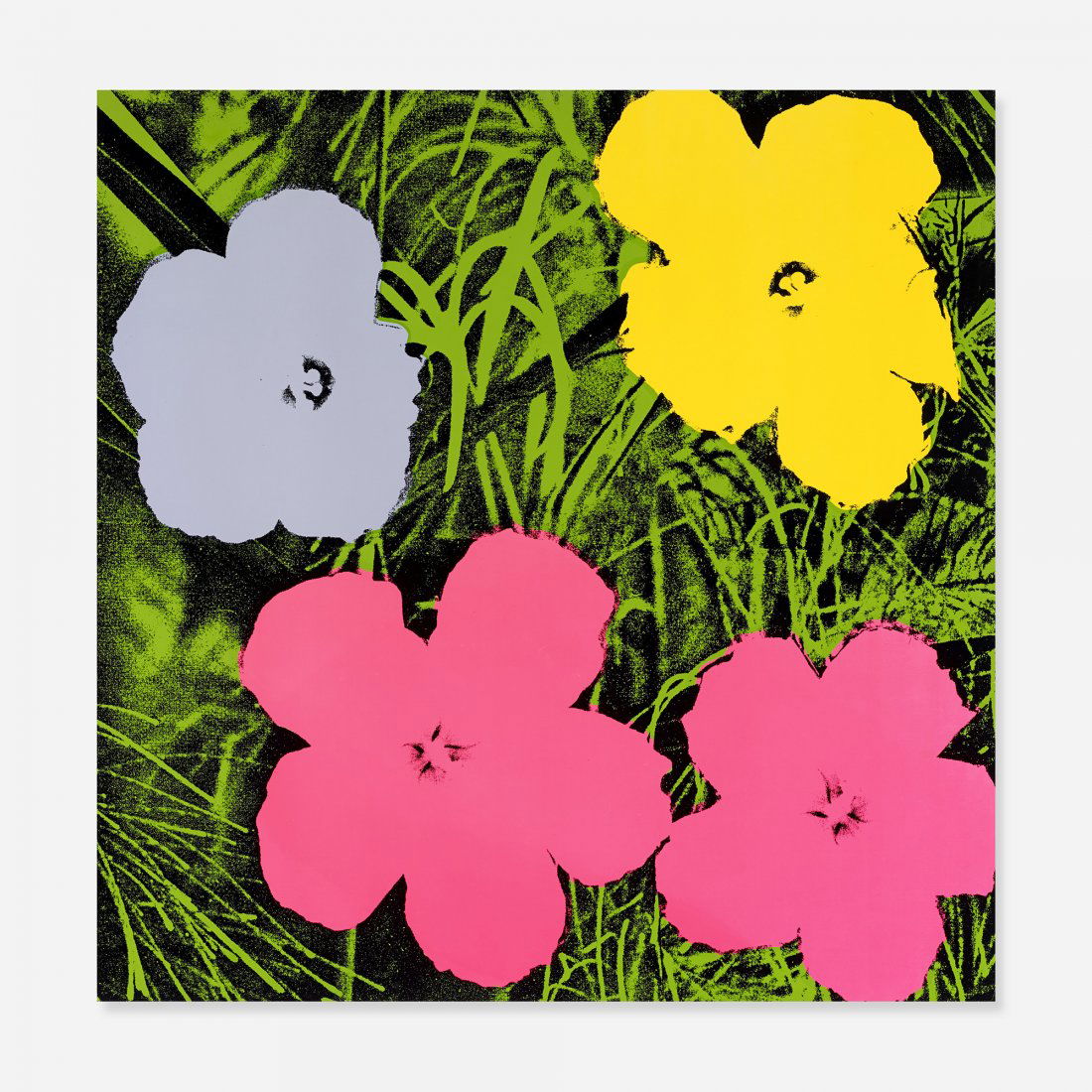 Andy Warhol Flowers: Andy Warhol Flowers USA, 1970 screenprint on paper 36 h x 36 w inches Signed and stamped number to verso 'Andy Warhol 202/250'. This work is number 202 from the edition of 250 published by Factory Add