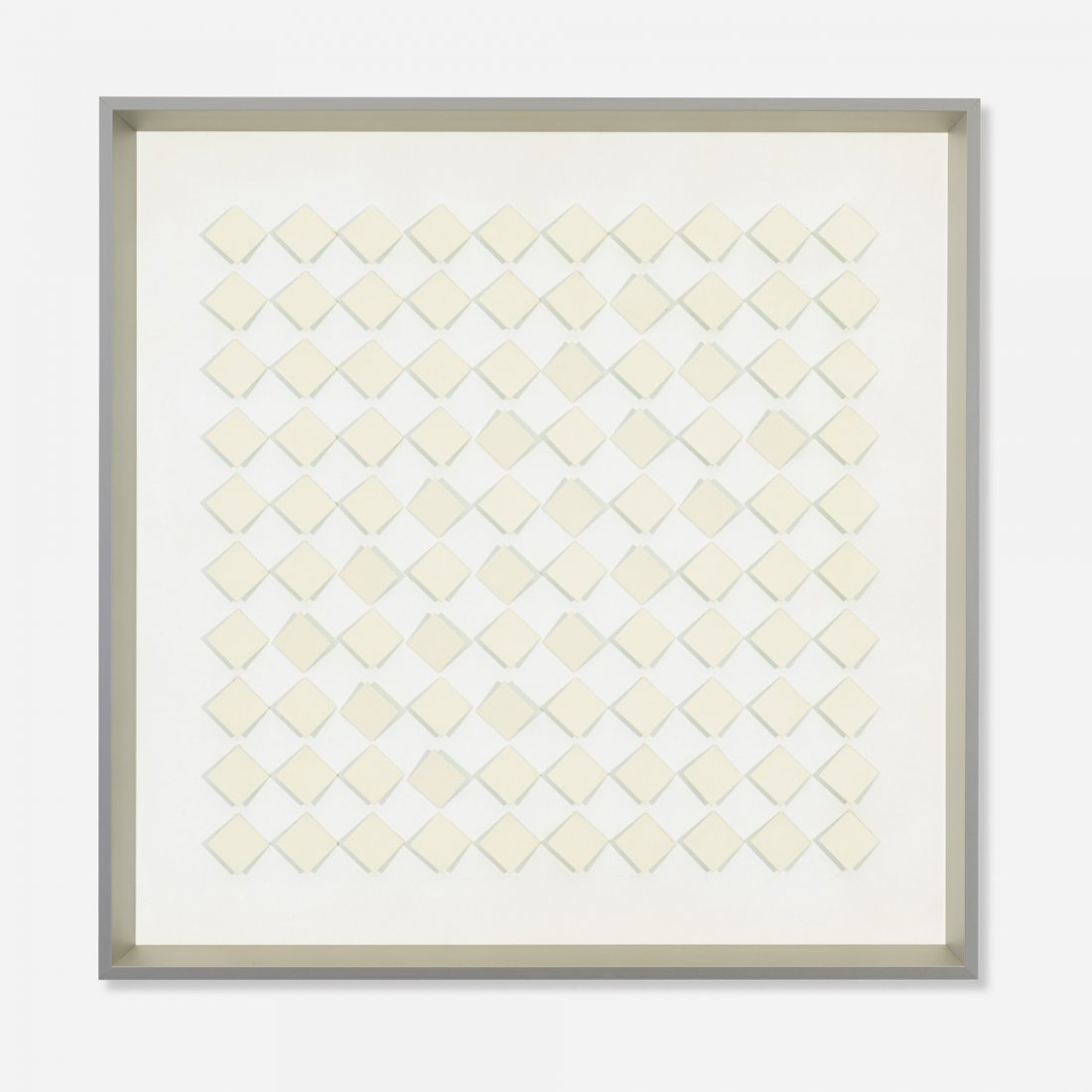 Luis Tomasello Atmosphere Chromoplastique Verte: Luis Tomasello Atmosphere Chromoplastique Verte Argentina, 1976 acrylic on wood 23.24 h x 23.25 w inches This work is from the edition of 100 published by Editions Denise Rene, Paris.