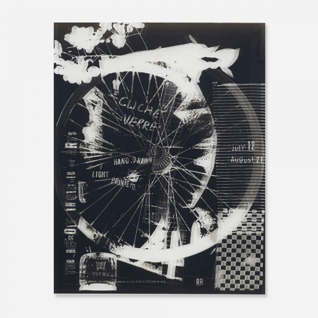 Robert Rauschenberg Cliche Verre: Robert Rauschenberg Cliche Verre USA, 1980 lithograph on mylar 25 h x 18.75 w inches Signed, dated and numbered to lower margin 'Rauschenberg 80 69/200'. This work is number 69 from the edition of 200