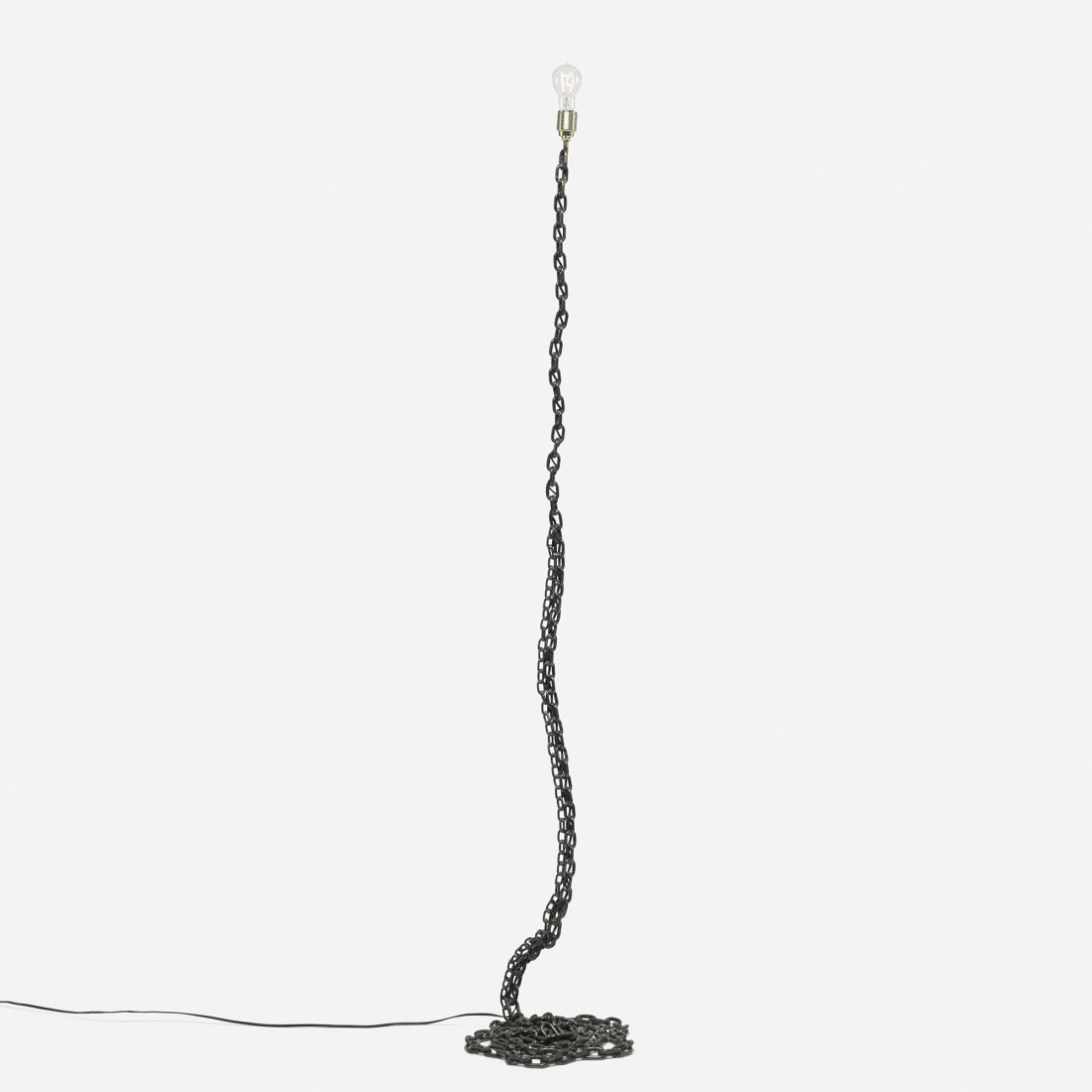 Franz West Privat Lampe II: Franz West Privat Lampe II Meta Memphis Austria, 1989 welded steel 13 dia x 71 h inches