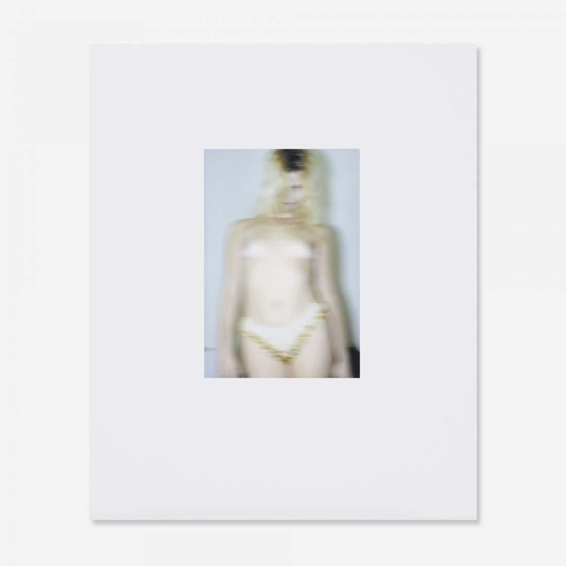 Thomas Ruff Nude (motif 0038): Thomas Ruff Nude (motif 0038) Germany, 2001 iris print on paper 14 h x 9.25 w inches Signed and numbered to verso 'Thomas Ruff 27/50'. This work is number 27 from the edition of 50 published by Editio