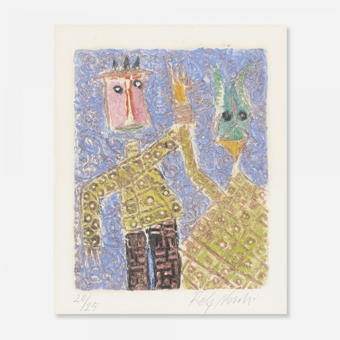 Rolf Nesch The Victor (from The Detroit series): Rolf Nesch The Victor (from The Detroit series) Germany/Norway, 1968 etching on paper 9.25 h x 7.5 w inches Signed and numbered to lower margin 'Rolf Nesch 20/25'. This work is number 20 from the edit