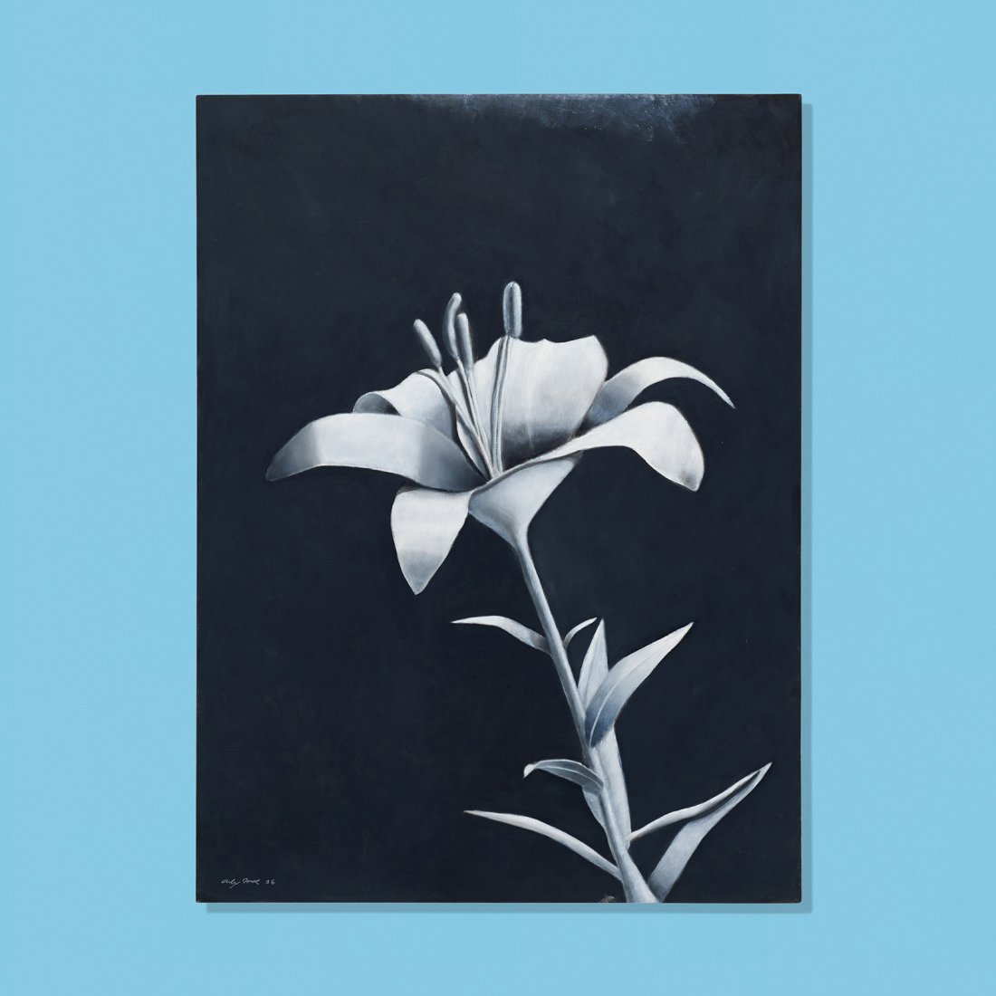 Alex Mark Lily: Alex Mark Lily USA, 2006 oil on canvas 40 h x 30 w inches Signed and dated to lower right: [Alex Mark 06]. Provenance: Donated by the artist to benefit A Brain Tumor and a Dream