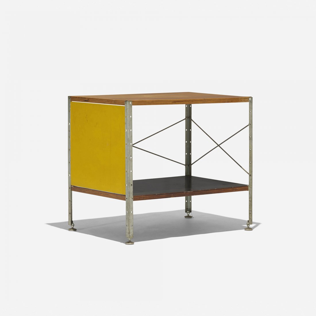 Charles and Ray Eames ESU 100-C: Charles and Ray Eames ESU 100-C Herman Miller USA, 1950 birch, masonite, zinc-plated steel, laminate 24 w x 15.5 d x 20.5 h inches Literature: Eames Design: The Work of the Office of Charles and Ray E