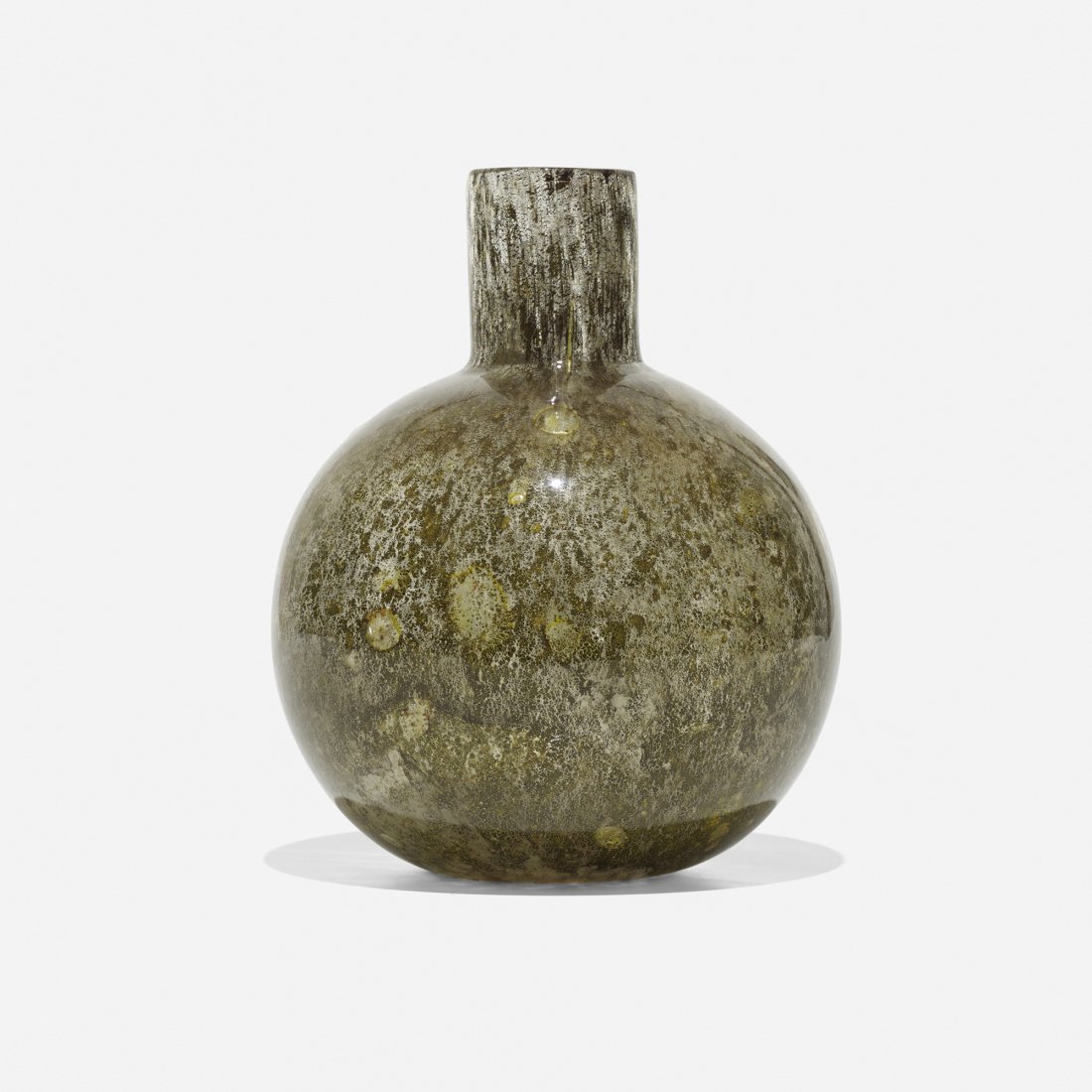 Ercole Barovier Aborigeni vase: Ercole Barovier Aborigeni vase Barovier & Toso Italy, 1954 glass 7.25 dia x 9 h inches Literature: Art of the Barovier: Glassmakers in Murano 1866-1972, Barovier, ppg. 164-165