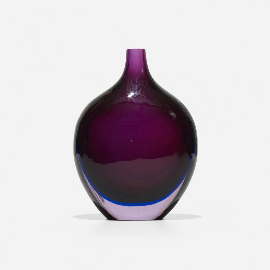 Flavio Poli Sommerso vase: Flavio Poli Sommerso vase Seguso Vetri d'Arte Italy, 1954 glass 7.25 w x 4.25 d x 10 h inches