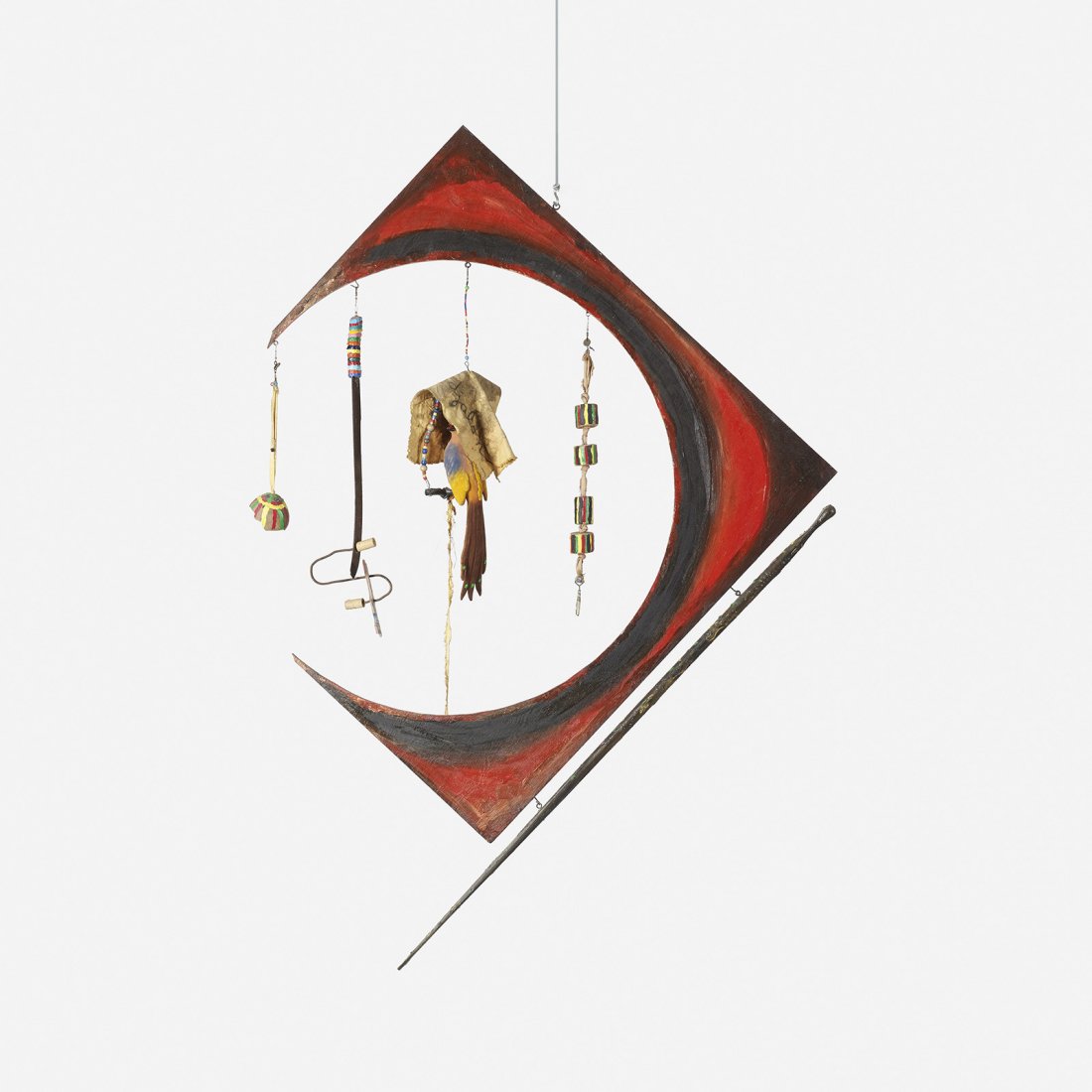 Rafael Ferrer Luna Viajera: Rafael Ferrer Luna Viajera USA, 1976 lacquered wood, found objects 80 h x 56 w inches Literature: Living with Art, Two: The Collection of Walter and Dawn Clark Netsch, Miami University Art Museum, pg.