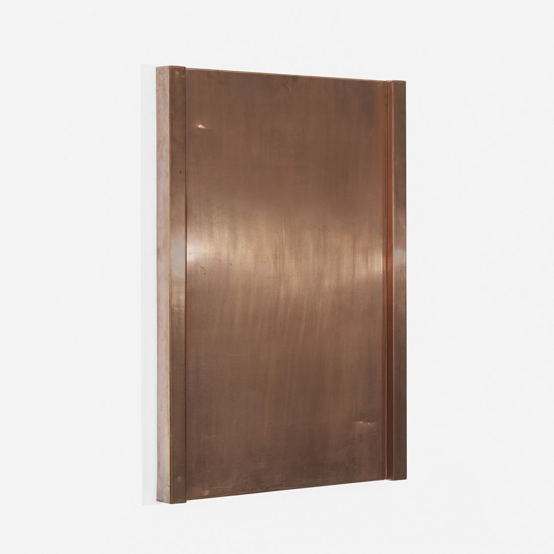 Gunther Forg Untitled: Günther Förg Untitled Germany, 1976/1987 copper over wood 27.75 h x 19.75 w inches Signed, numbered and dated to accompanying studio label '12/12 Forg 87'. This work is number 12 from the edition of
