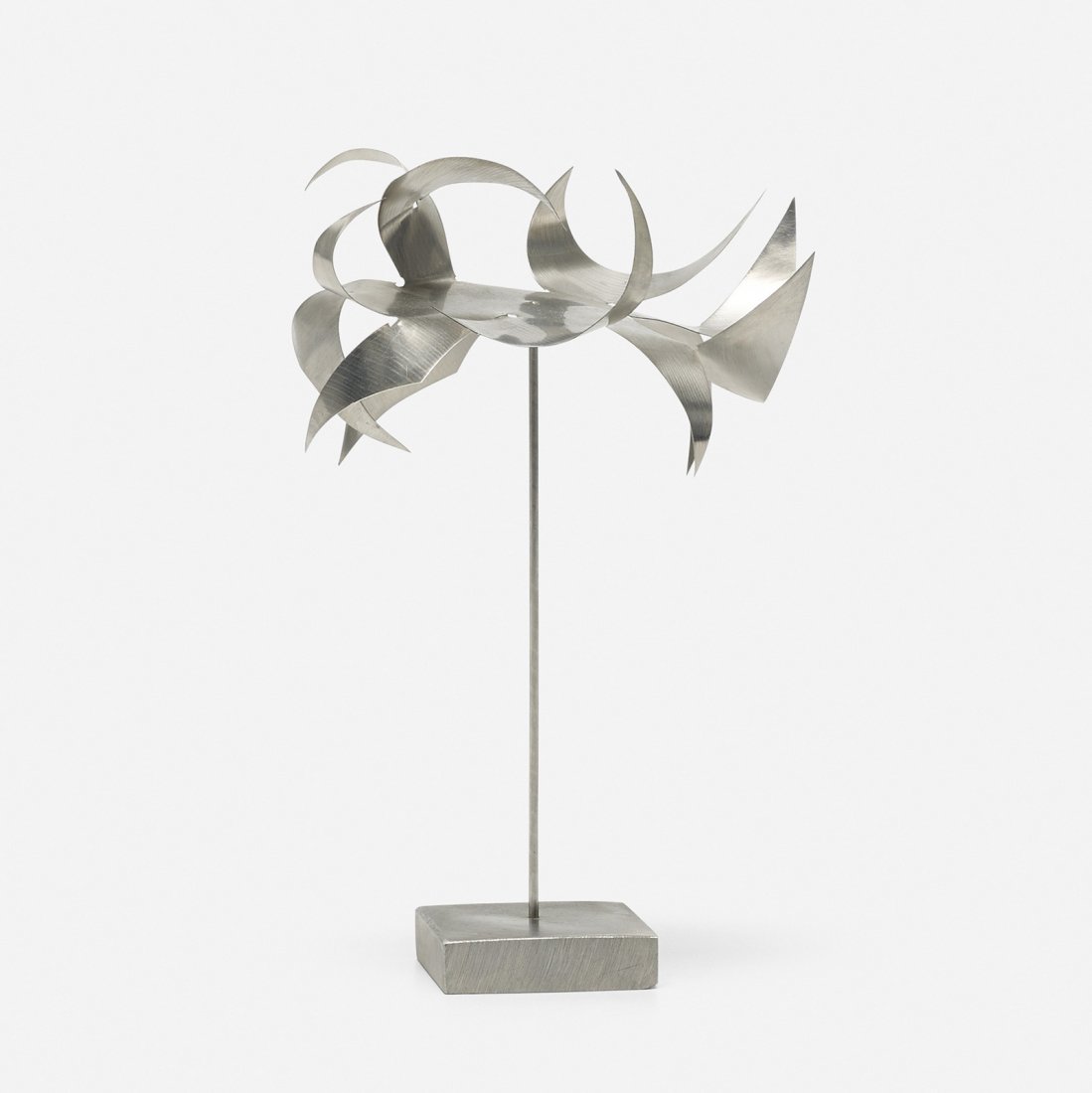 George Rickey Untitled (Balancing Form): George Rickey Untitled (Balancing Form) USA, 1994 aluminum, stainless steel 8 h x 4.75 w inches Signed, numbered and dated to base '23 Rickey 1994'. This work is number 2 from the edition of 3.