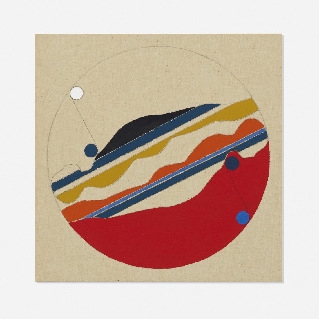 Ernest Trova Falling Man Study: Ernest Trova Falling Man Study USA, 1967 acrylic on canvas 12 h x 12 w inches Signed, titled, dated and inscribed to verso 'Study 1967 For Grace Hokin Very Best Wishes Ernest Trova'. Provenance: Grace