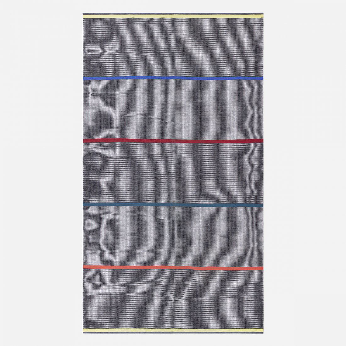 Gunilla Lagerhem Ullberg Hagga flatweave carpet: Gunilla Lagerhem Ullberg Hagga flatweave carpet Sweden, c. 1995 hand-woven wool 112 w x 199 l inches