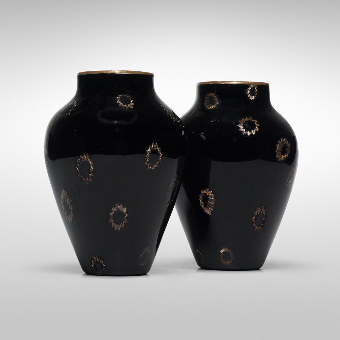 Giuseppe Barovier A Murrine vases, pair (1 of 3)