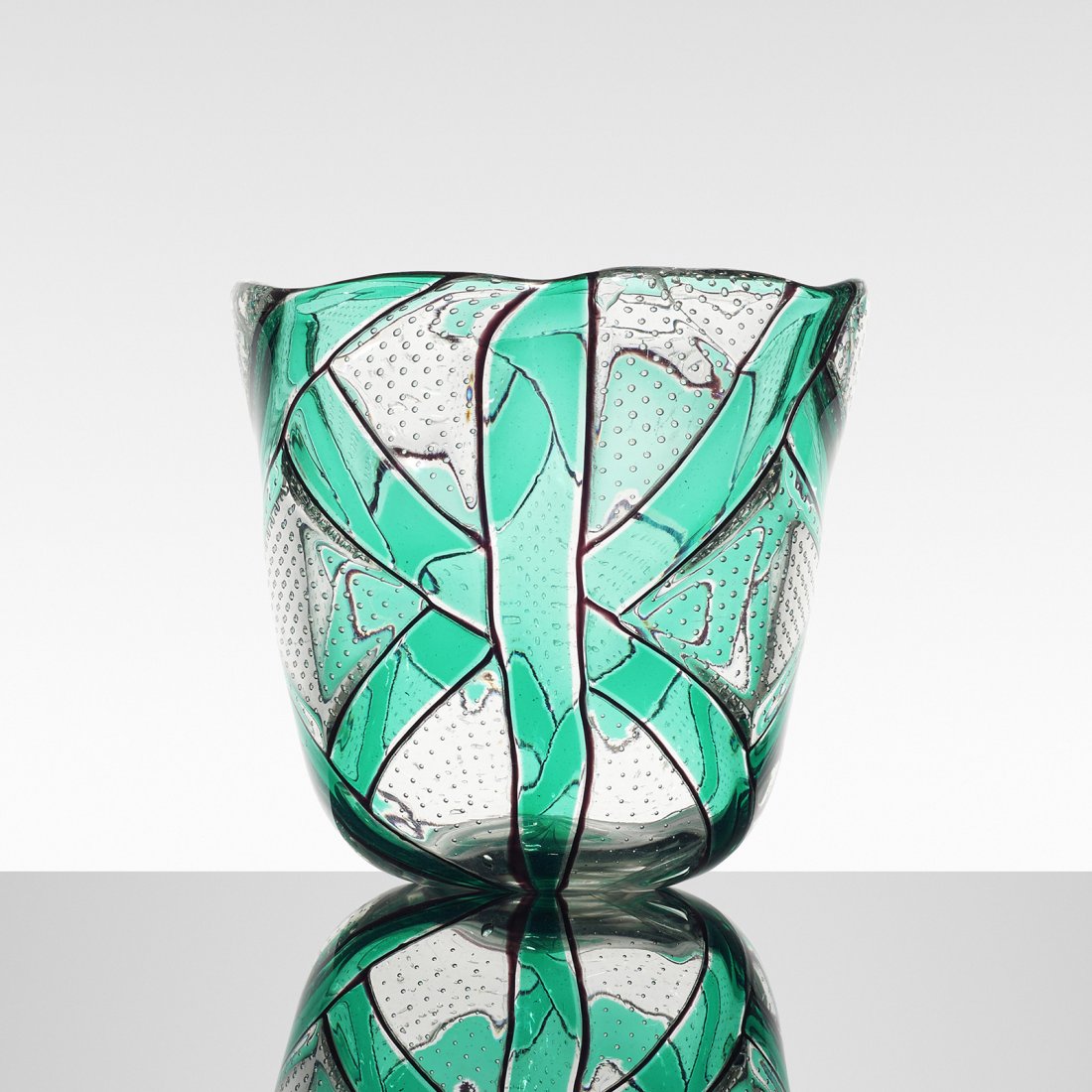 Ercole Barovier rare Intarsio vase (1 of 4)