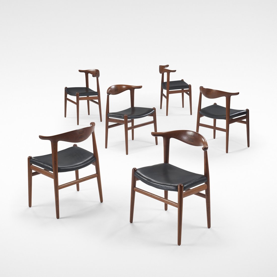 Hans Wegner Cow Horn chairs, set of six (1 of 5)
