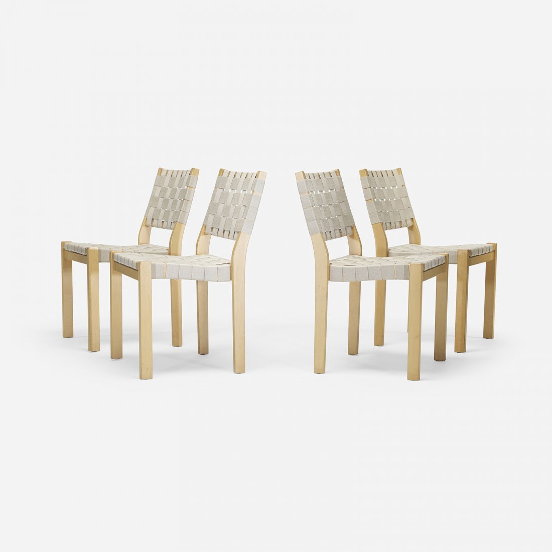 Alvar Aalto chairs, set of four (1 of 5)