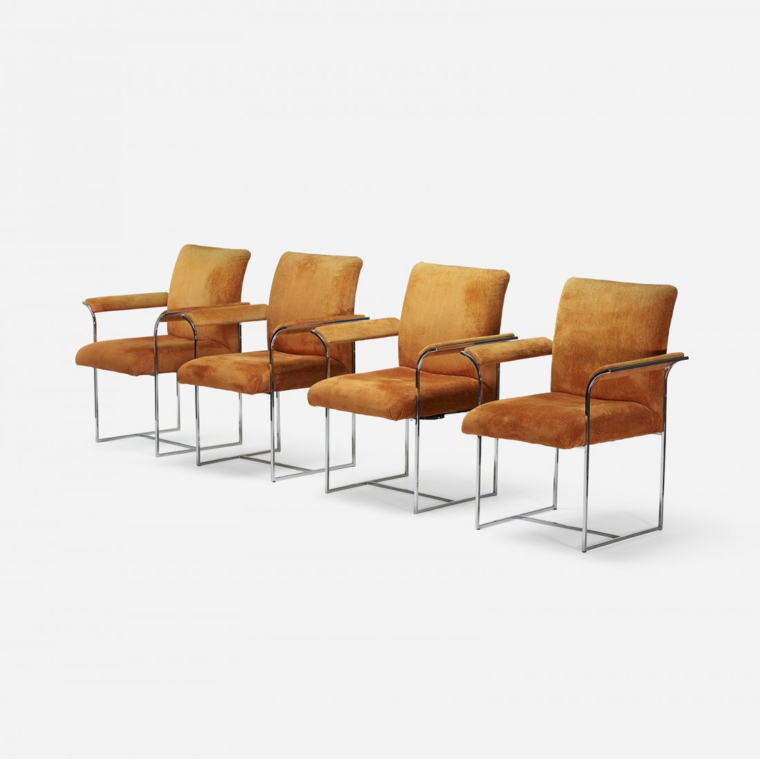 Milo Baughman dining chairs, set of four (1 of 4)