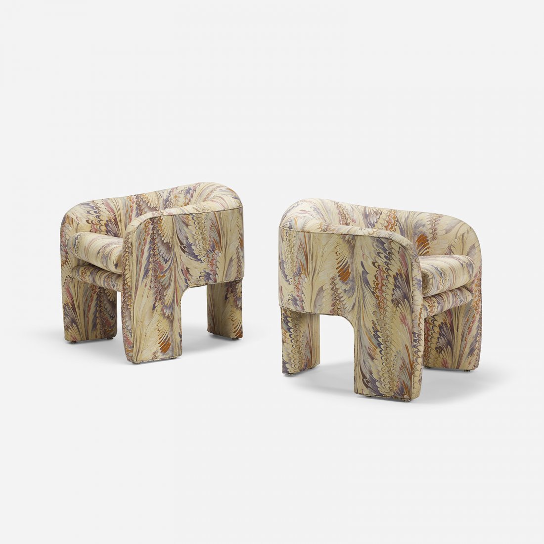 Milo Baughman lounge chairs, pair (1 of 5)