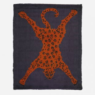 Roberto Gabetti & Aimaro Isola Tapileo carpet: Roberto Gabetti & Aimaro Isola Tapileo carpet Paracchi for ARBO Italy, 1970 hand-knotted wool 79 w x 99 l inches This example is from the small production of the Tapizoo series executed by Paracchi in